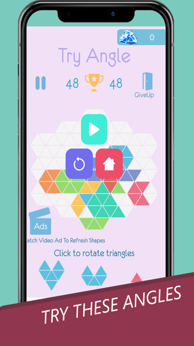 Try Angle – Triangle Puzzle screenshot 2