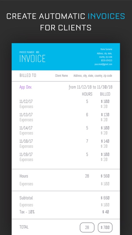 Hours Tracker: Work Scheduling screenshot-4