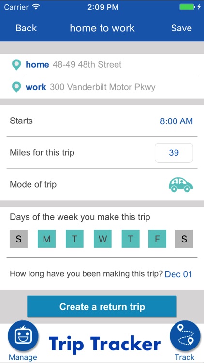 Trip Tracker - New York