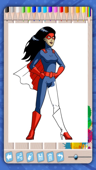 How to cancel & delete Super heroes coloring pages – paint heroes drawings from iphone & ipad 4