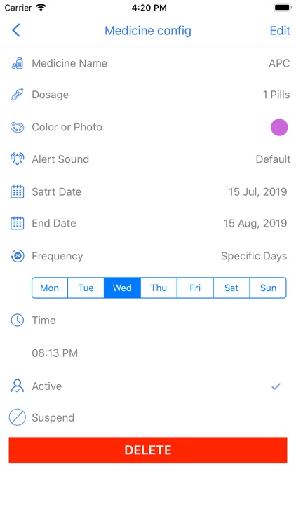 Smart Pill Time Reminder Pro screenshot-4