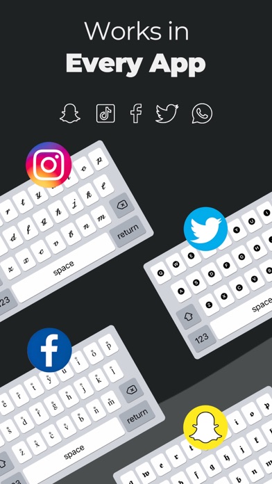 Happy Fonts, Aα, Font Keyboard screenshot 2