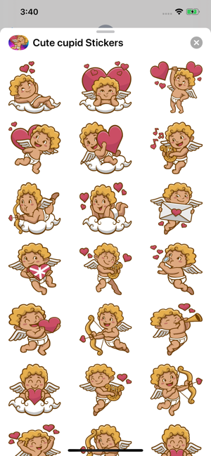 New Cute Cupid Stickers HD(圖2)-速報App