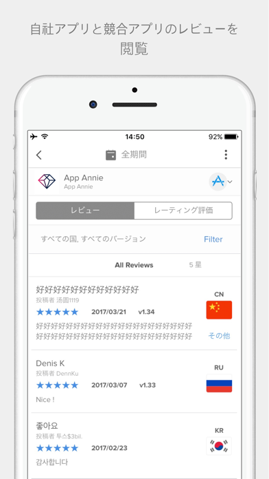 App Annie - モバイルパフォーマンスのスクリーンショット3 App Annie - モバイルパフォーマンスのスクリーンショット3