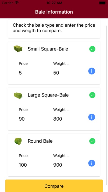 Hay Price Calc