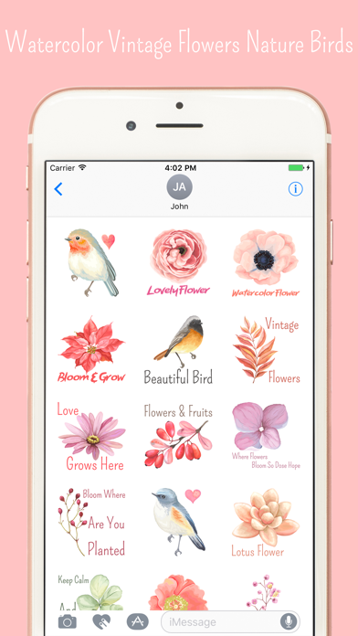 How to cancel & delete Animated Vintage Birds & FLoral Stickers from iphone & ipad 2