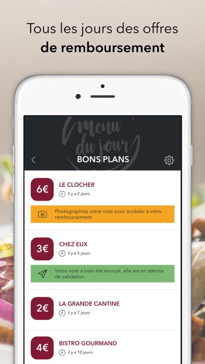 Menu du Jour MDJ