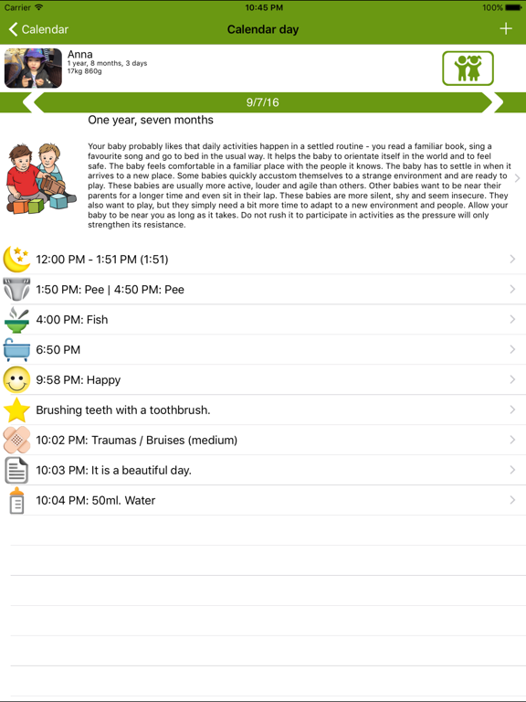 WomanLog Baby Pro Calendar screenshot 2