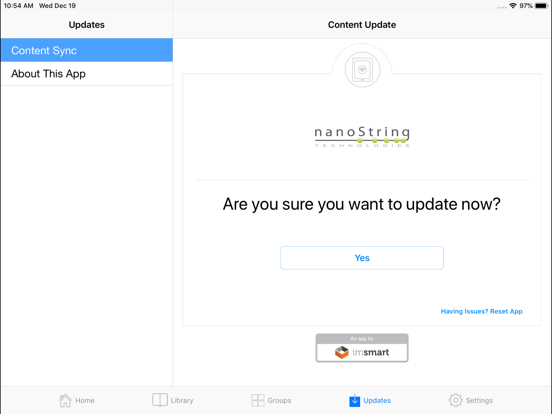 nVolve NanoString Hub screenshot 4