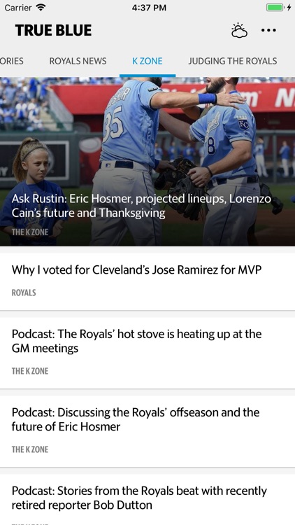 True Blue–Royals Baseball News