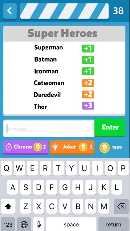 Fight List - Categories Game screenshot-0