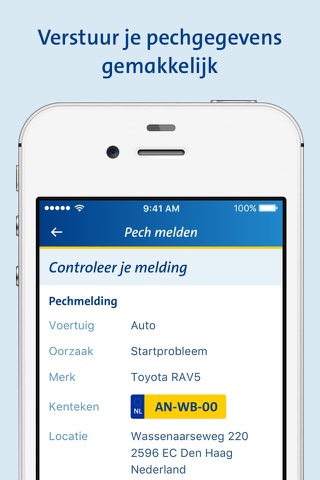 ANWB Wegenwacht Pechhulp app screenshot 4