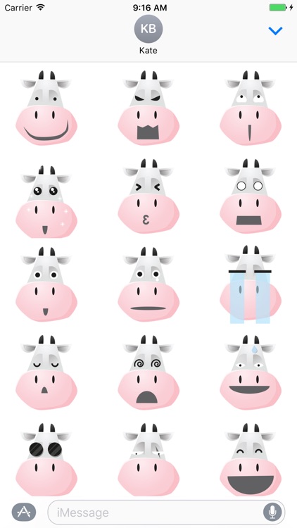 Sticker Me: Cow Faces