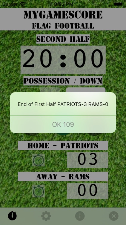 MyGameScore Flag Football screenshot-5