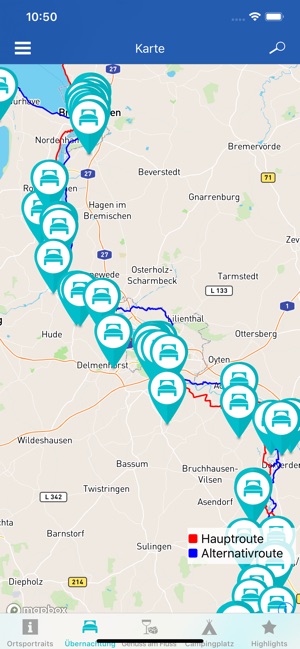 Offizielle Weser-Radweg-App(圖3)-速報App