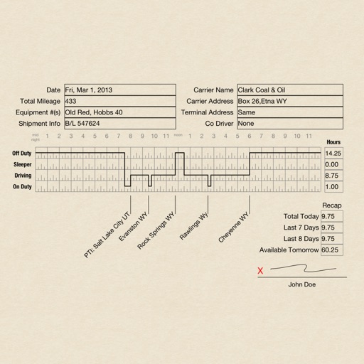 drivers daily log examples