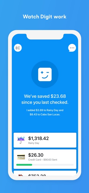 Digit Save Money Effortlessly On The App Store - iphone screenshots