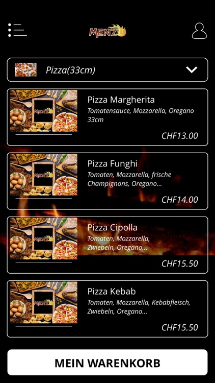 Menzu Pizza