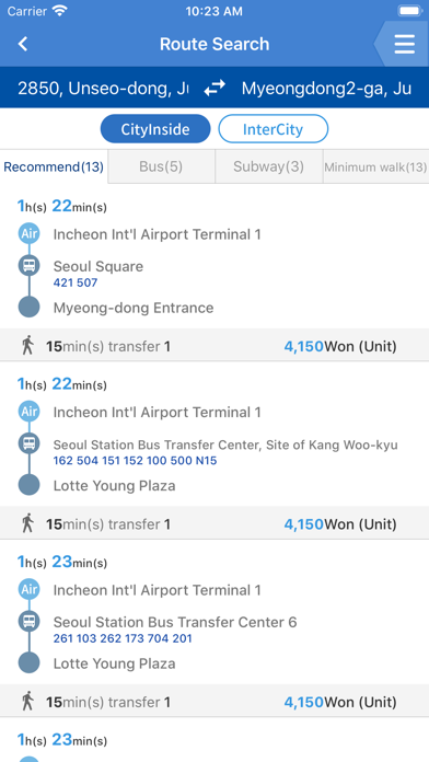 Korea Transit Guide screenshot 2
