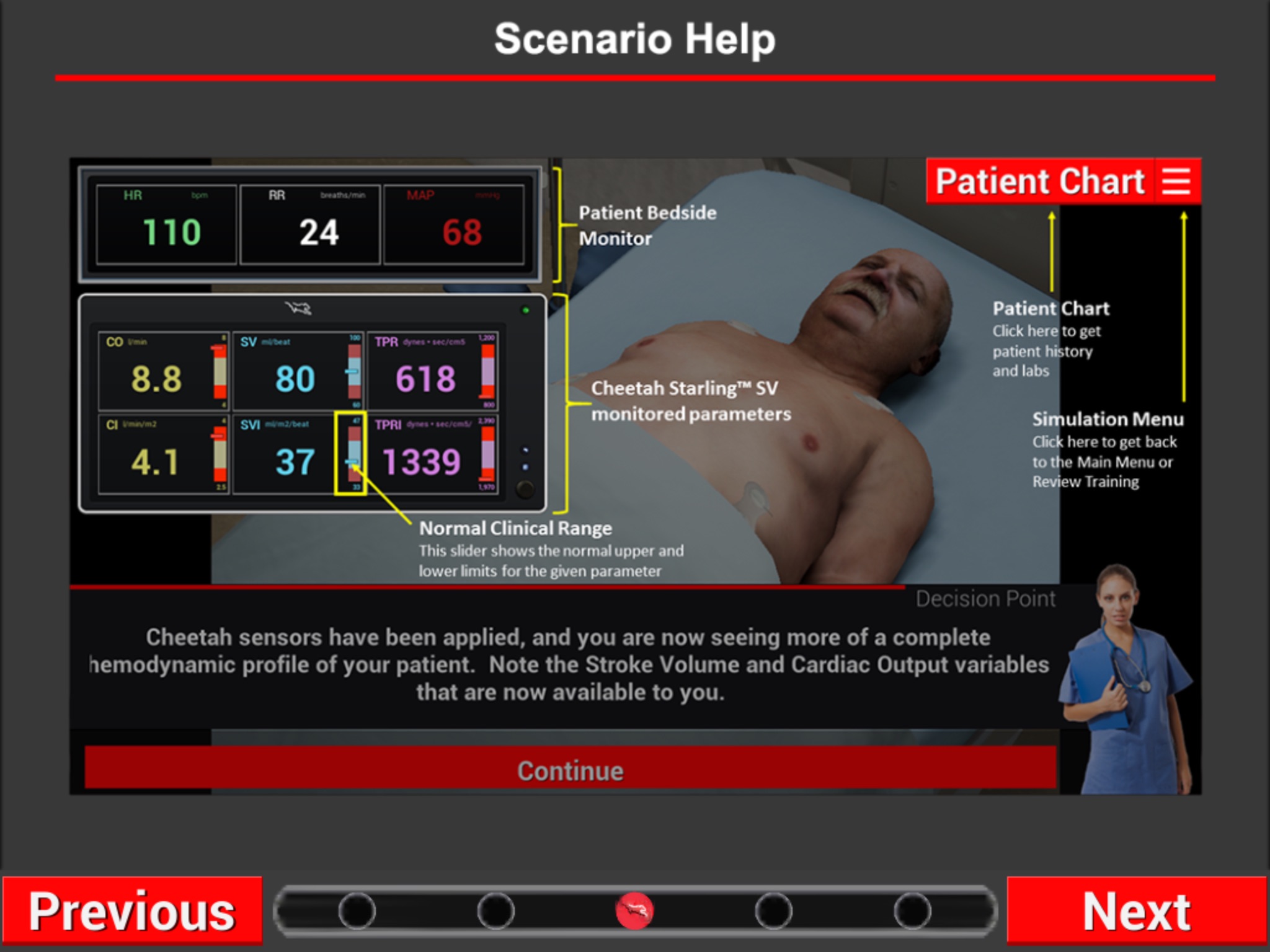 Cheetah Medical VirtualTrainer screenshot 2