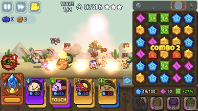 Puzzle Defense: Match 3 Battle screenshot 2
