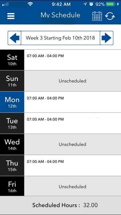 My Walmart Schedule