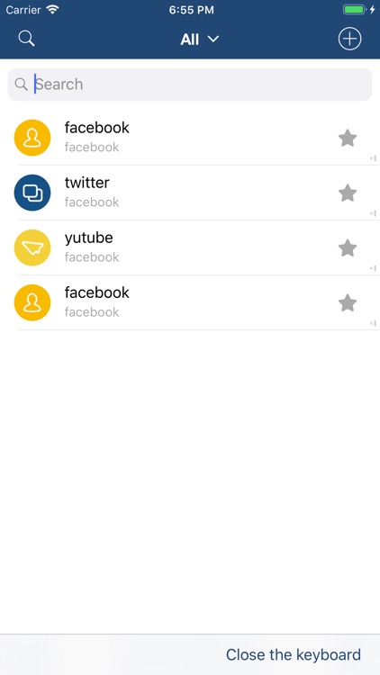 Password manager - passwords