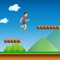 Click on the screen and you can jump and jump to the next platform while running