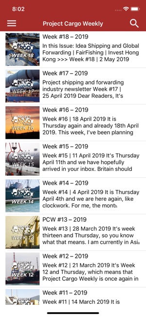 Project Cargo Weekly(圖2)-速報App