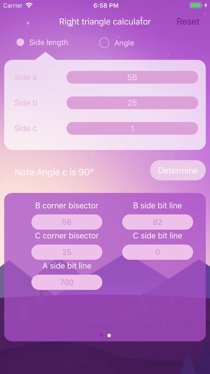 Right triangle calculator!