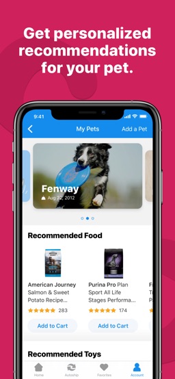 Chewy app screenshot