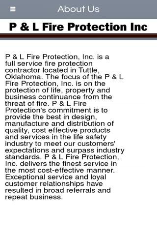 P & L Fire Protection, Inc screenshot 2