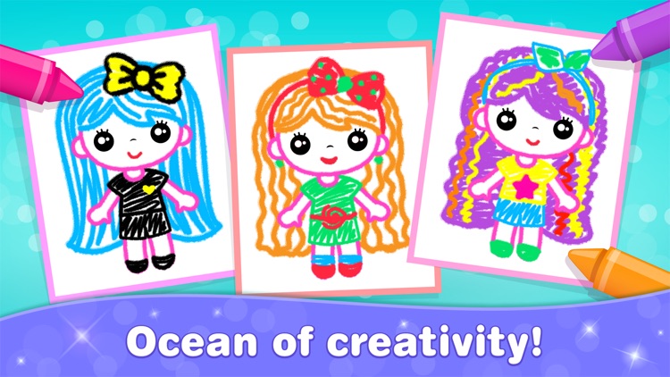 Kids Drawing Games for Girls 4 screenshot-4