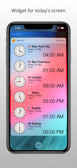 ‎TimeMap - Visual World Clock Screenshot