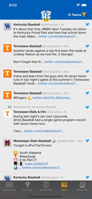 SEC Baseball(圖4)-速報App