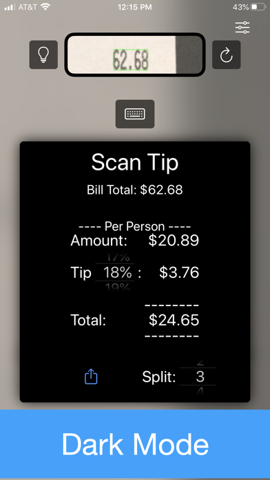 Scan Tip - Tip Calculator screenshot 3