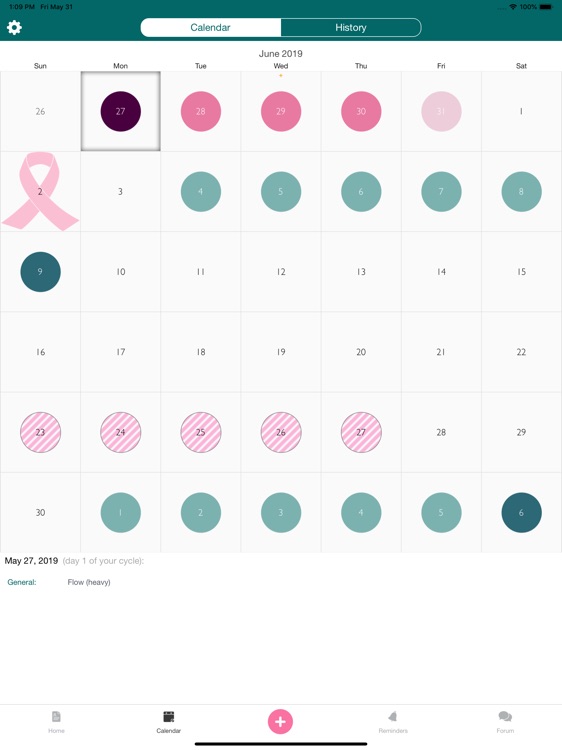 iPeriod Period Tracker HD + screenshot-3