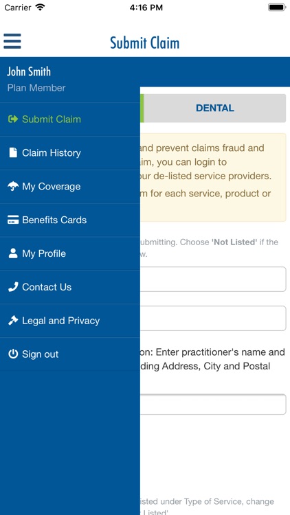 Equitable EZClaim Mobile