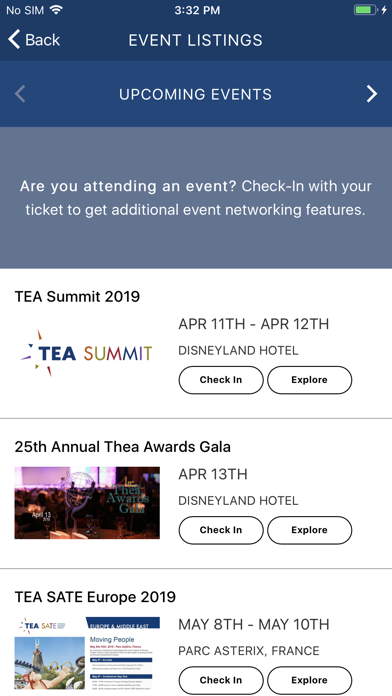 TEA Events screenshot 2