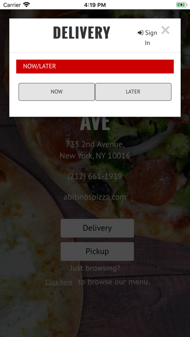 Abitino's Pizza screenshot 3