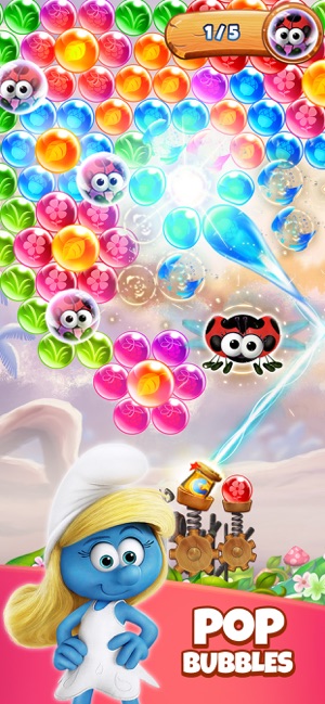 Smurfs Bubble Shooter Game