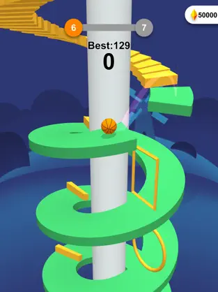 Captura de Pantalla 4 Jump Ball-Bounce On Tower Tile iphone