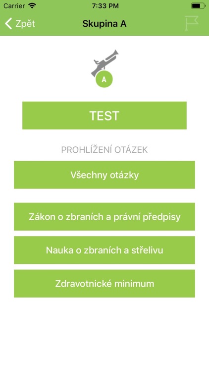 Zbrojní průkaz - testy