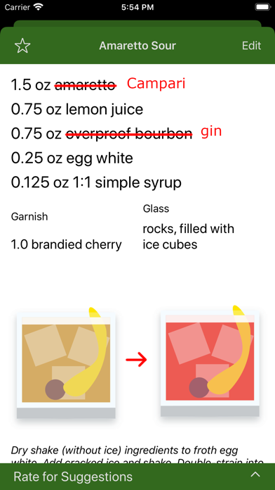 DoubleStrain cocktail designer screenshot 3