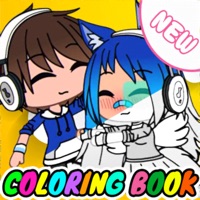 Contact Gacha Glitter Coloring book