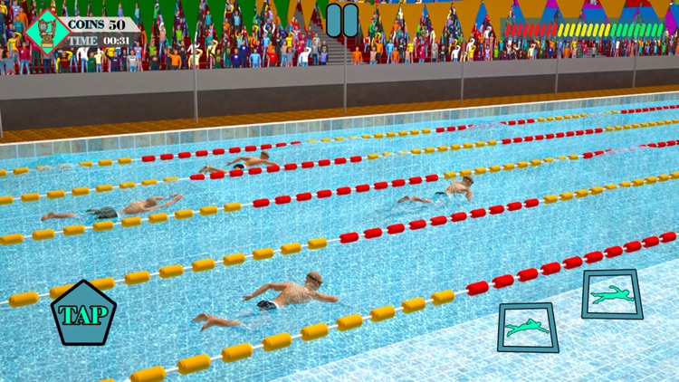 Olympic Summer Pool Water Race