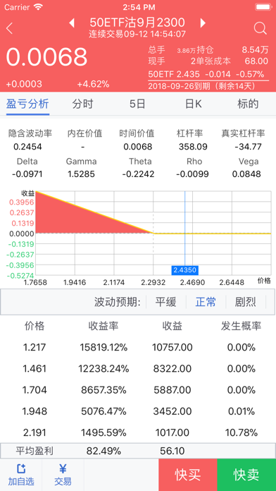玉衡股票期权交易系统 screenshot 3