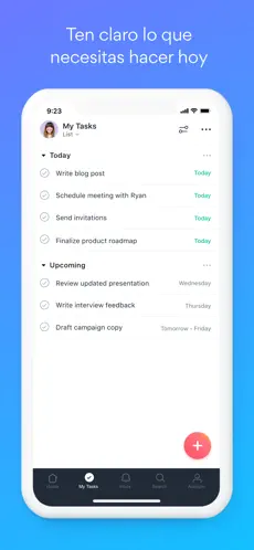 Captura 1 Asana: Tu gestor de trabajo iphone