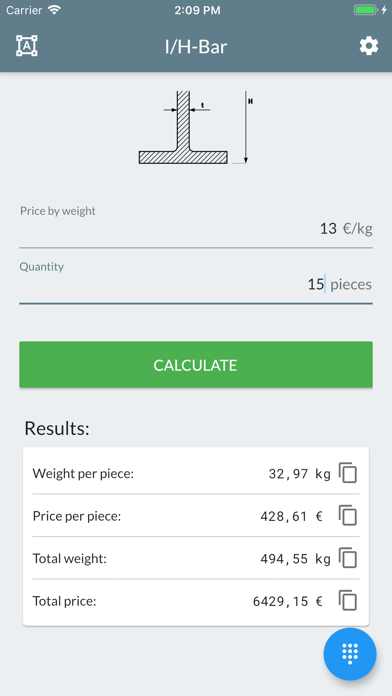 Metal Weight Price Calculator screenshot 3