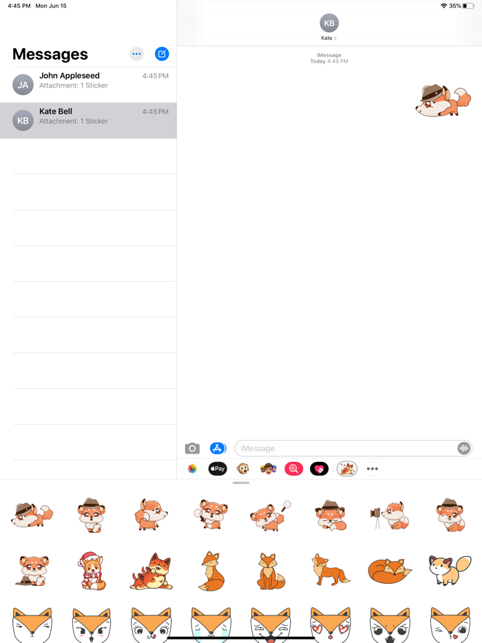 Fox Play Stickers